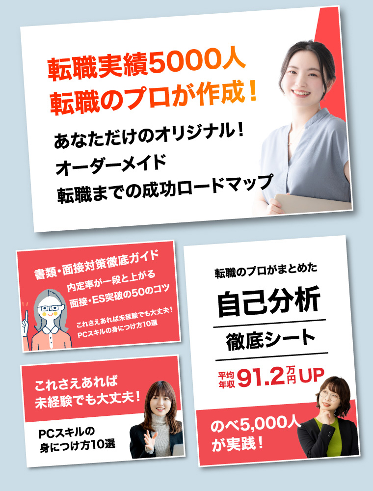 転職実績5000人転職のプロが作成！